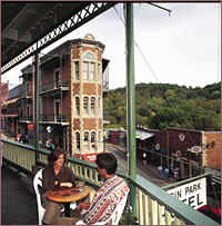 dining atop the Basin Park Hotel